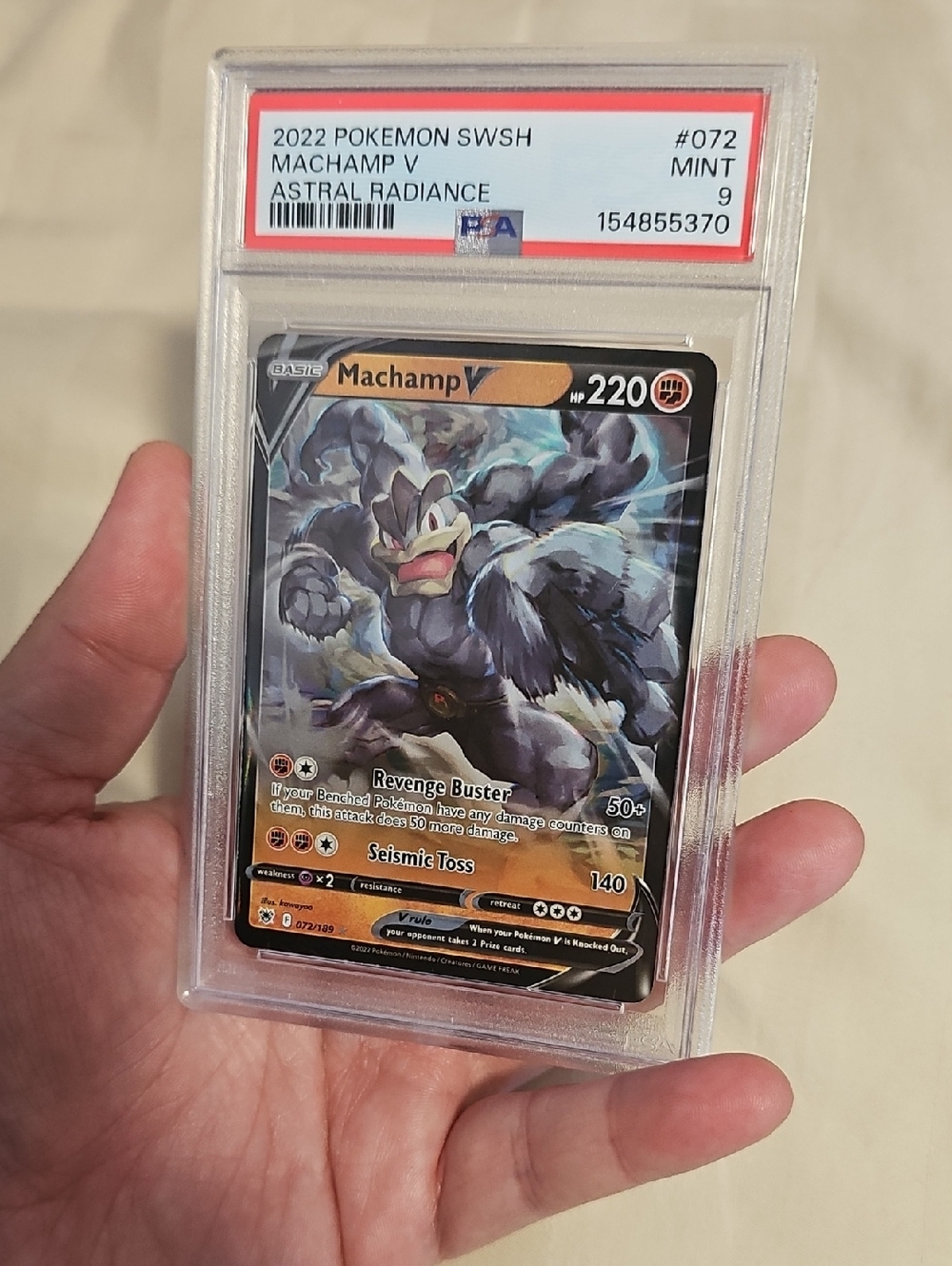 Machamp V Pokémon PSA 9 Graded Card - Astral Radiance